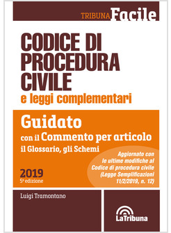 CODICE DI PROCEDURA CIVILE E LEGGI COMPLEMENTARI. GUIDATO CON IL COMMENTO