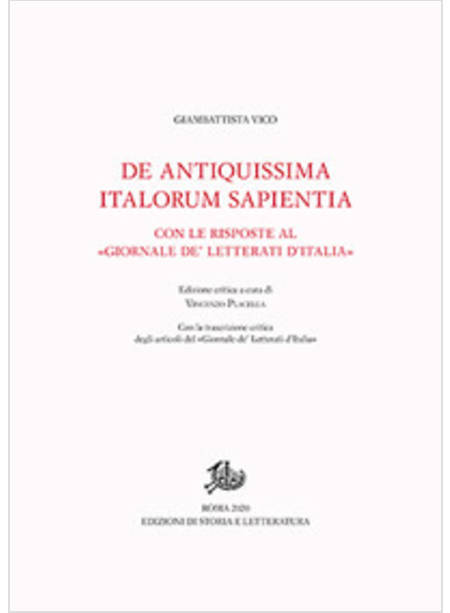 DE ANTIQUISSIMA ITALORUM SAPIENTIA