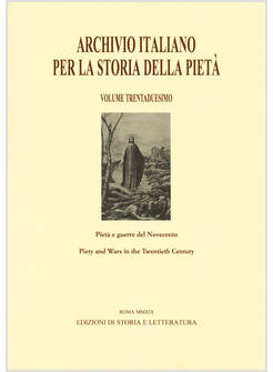 ARCHIVIO ITALIANO PER LA STORIA DELLA PIETA'. EDIZ. ITALIANA, INGLESE, FRANCESE 