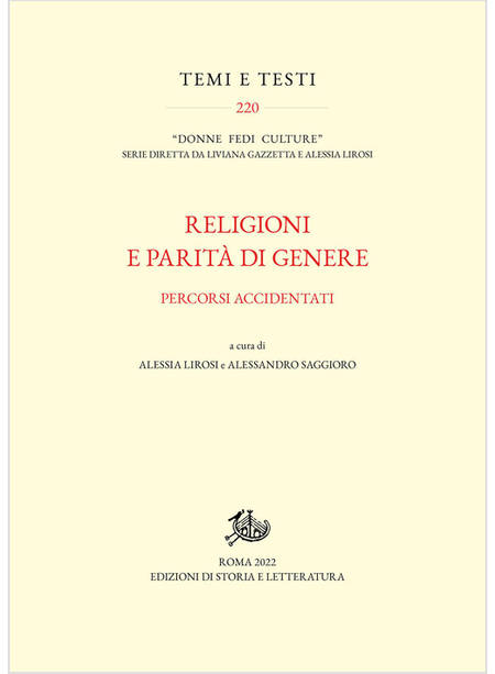 RELIGIONI E PARITA' DI GENERE PERCORSI ACCIDENTATI