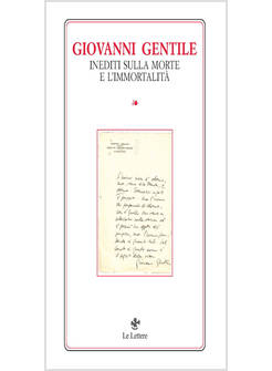 INEDITI SULLA MORTE E SULL'IMMORTALITA'