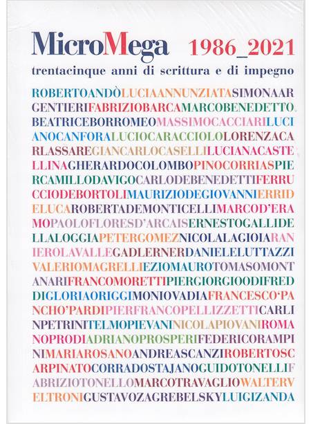 MICROMEGA1986_2021 VOL. 2-3: TRENTACINQUE ANNI DI SCRITTURA E DI IMPEGNO