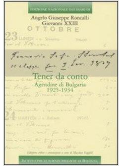 TENER DA CONTO. AGENDINE DI BULGARIA 1925-1934