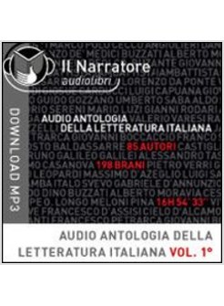 AUDIO ANTOLOGIA DELLA LETTERATURA ITALIANA. AUDIOLIBRO. FORMATO DIGITALE DOWNLOA