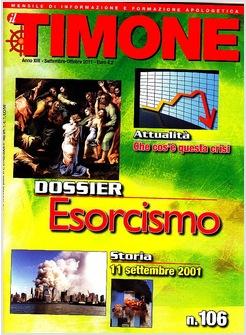 TIMONE N 106 SETTEMBRE OTTOBRE 2011DOSSIER ESORCISMO