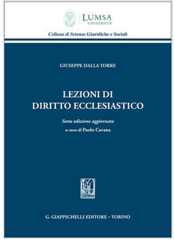 LEZIONI DI DIRITTO ECCLESIASTICO 6 EDIZIONE