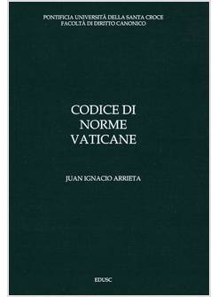 CODICE DI NORME VATICANE TERZA EDIZIONE GENNAIO 2022