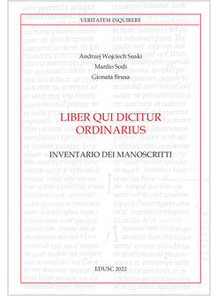 LIBER QUI DICITUR ORDINARIUS INVENTARIO DEI MANOSCRITTI