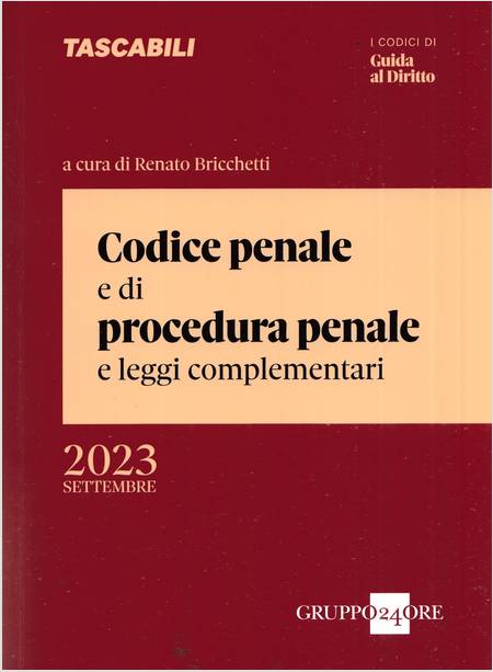 CODICE PENALE E DI PROCEDURA PENALE MINOR 2023