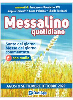 MESSALINO QUOTIDIANO AGOSTO-SETTEMBRE-OTTOBRE 2025