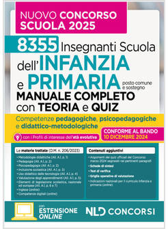 MANUALE INFANZIA E PRIMARIA CON TEORIA E TEST DI VERIFICA PER IL NUOVO CONCORSO 
