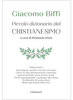 PICCOLO DIZIONARIO DEL CRISTIANESIMO
