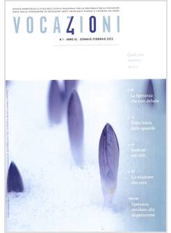 VOCAZIONI GENNAIO/FEBBRAIO 2023 QUEL CHE SAREMO