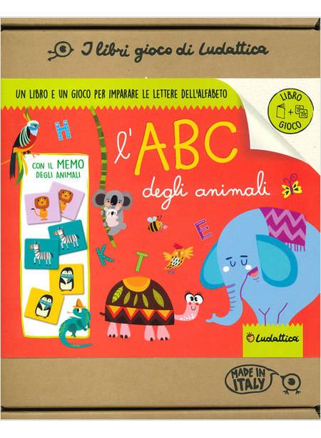 L'ABC DEGLI ANIMALI UN LIBRO E UN GIOCO PER IMPARARE LE LETTERE DELL'ALFABETO