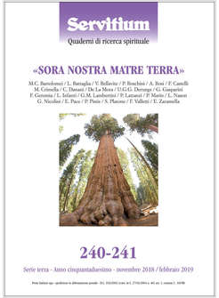 SERVITIUM 240-241 NOVEMBRE 2018/FEBBRAIO 2019 SORA NOTRA MADRE TERRA