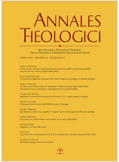 ANNALES THEOLOGICI ANNO 2025 VOLUME 39 FASCICOLO II