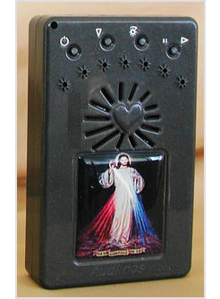 ROSARIO ELETTRONICO GRIGIO ITALIANO + CORONCINA