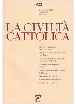 CIVILTA' CATTOLICA 3922 16 NOVEMBRE 2013