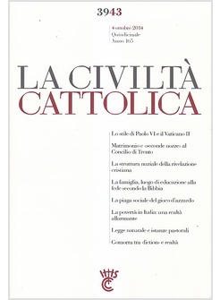 LA CIVILTA' CATTOLICA 3943 4 OTTOBRE 2014