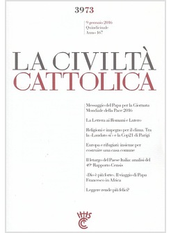 LA CIVILTA' CATTOLICA 3973 9 GENNAIO 2016 