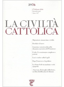 LA CIVILTA' CATTOLICA 3976 27 FEBBRAIO 2016