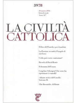 LA CIVILTA' CATTOLICA 3978 26 MARZO 2016