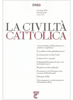 LA CIVILTA' CATTOLICA 3980  23 APRILE 2016
