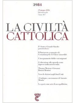 LA CIVILTA' CATTOLICA 3984 IL SANTO E GRANDE SINODO PANARTODOSSO