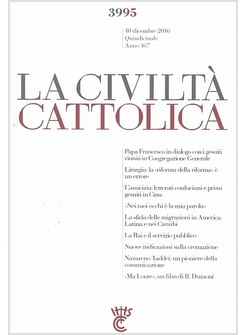 LA CIVILTA' CATTOLICA 3995 10 DICEMBRE 2016