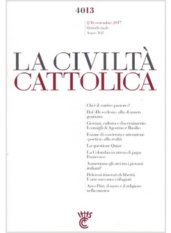 LA CIVILTA' CATTOLICA 4013  2/16 SETTEMBRE 2017 