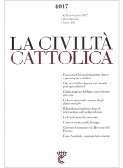 LA CIVILTA' CATTOLICA 4017 04-18 NOV 2017 