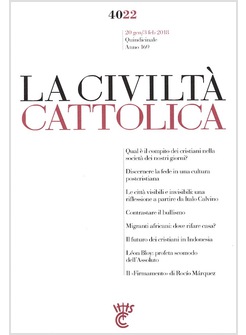 LA CIVILTA' CATTOLICA 4022 20 GEN/3 FEB 2018