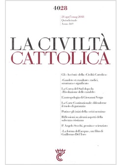 LA CIVILTA' CATTOLICA 4028 21 APR/5 MAGG 2018