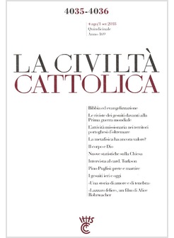 LA CIVILTA' CATTOLICA 4035-4036 4 AGOSTO-1SETTEMBRE 2018