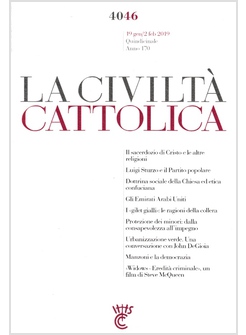 LA CIVILTA' CATTOLICA 4046 19 GEN / 2 FEB 2019