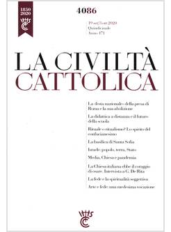 LA CIVILTA' CATTOLICA 4086  19 SET - 3 OTT 2020