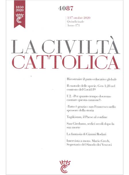 LA CIVILTA' CATTOLICA 4087 3/17 OTTOBRE 2020