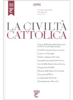 LA CIVILTA' CATTOLICA 4091 5/19 DICEMBRE 2020   COVID 19 UNA QUESTIONE ECONOMICA