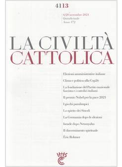 LA CIVILTA' CATTOLICA 4113  6/20 NOVEMBRE 2021  