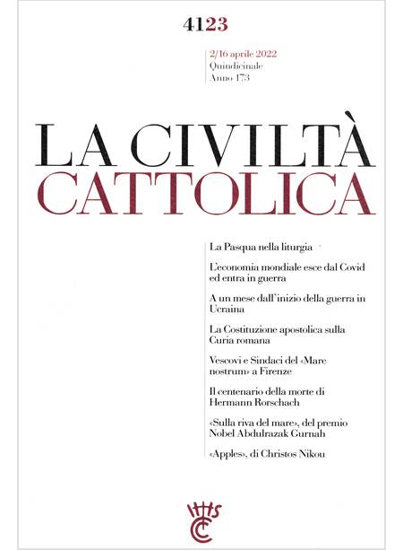 LA CIVILTA' CATTOLICA 4123 2/16 APRILE 2022 LA COSTITUZIONE APOSTOLICA