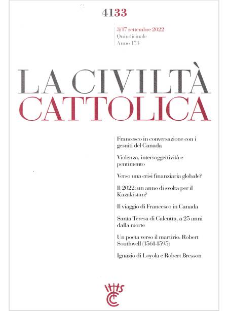 LA CIVILTA' CATTOLICA 4133  03/17 SETTEMBRE 2022 FRANCESCO IN CONVER