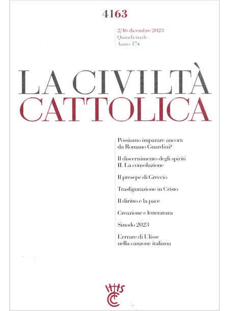 LA CIVILTA' CATTOLICA 4163 2/16 DICEMBRE 2023  SINODO 2023