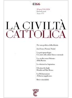 LA CIVILTA' CATTOLICA 4166 20 GEN/3 FEB 2024 LA DICHIARAZIONE FIDUCIA SUPPLICANS