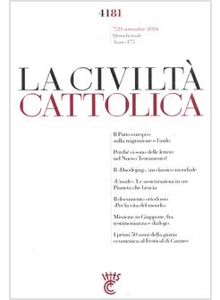 LA CIVILTA' CATTOLICA 4181 7/21 SETTEMBRE 2024 IL DOCUMENTO ORTODOSSO