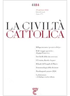 LA CIVILTA' CATTOLICA 4184 19 OTT/2 NOV 24 IL PAPA INCONTRA I GESUITI IN BELGIO