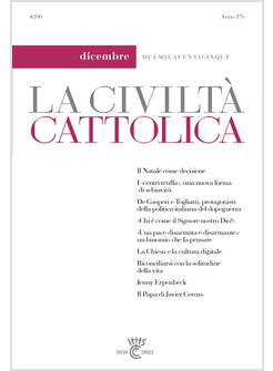 LA CIVILTA' CATTOLICA 4200 DICEMBRE 2025 IL PAPA DI JAVIER CERCAS