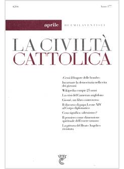 LA CIVILTA' CATTOLICA 4204 CESSI IL FRAGORE DELLE BOMBE