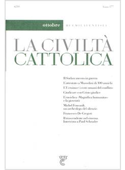 LA CIVILTA' CATTOLICA 4210 L'ENCICLICA MAGNIFICA HUMANITAS E LA GIOVENTU'