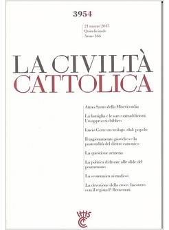 LA CIVILTA' CATTOLICA 3954 DEL 21 MARZO 2015