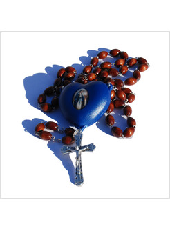 ROSARIO CON CROCERA PARLANTE AVE MARIA LEGNO